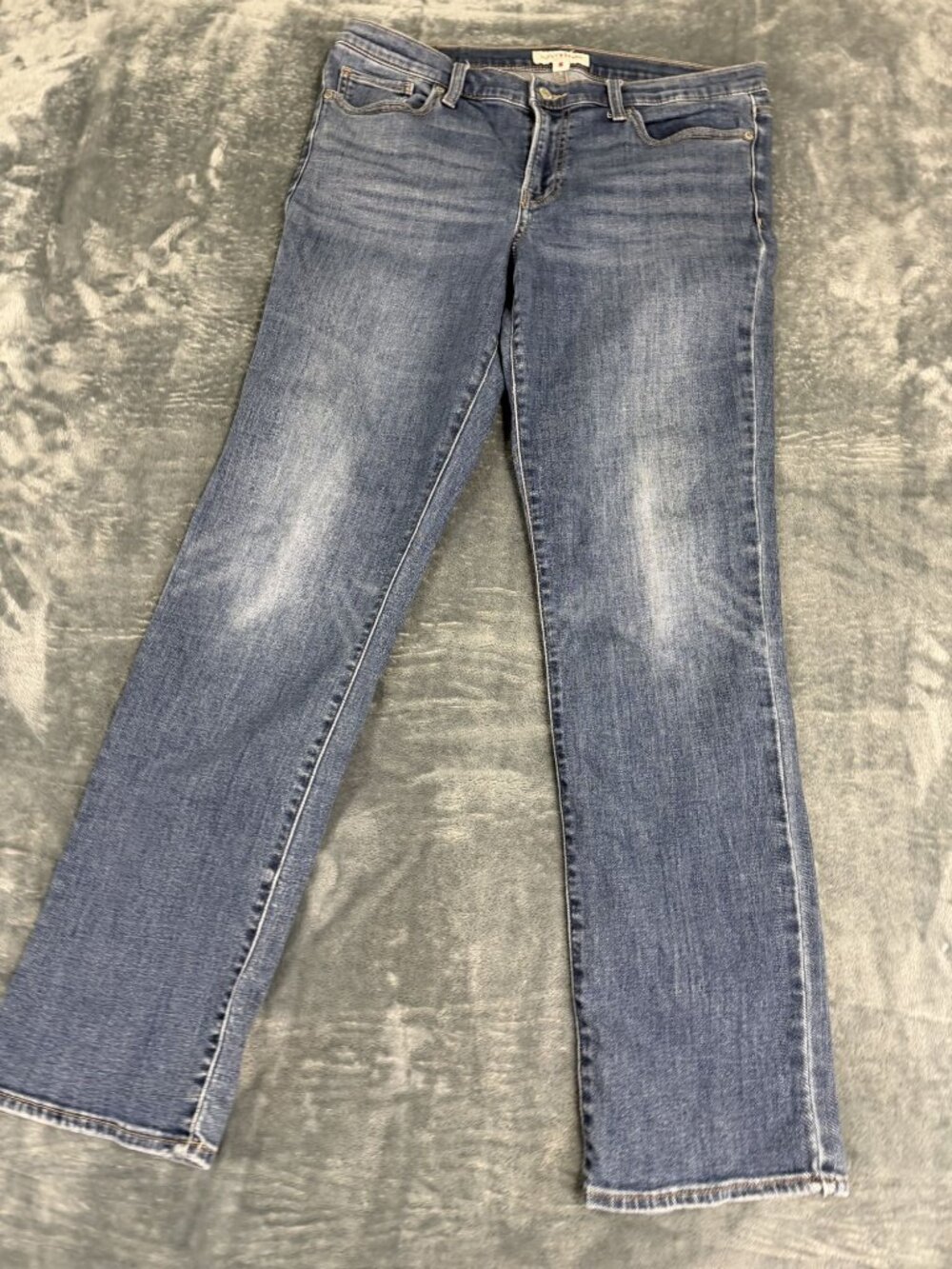 Lucky Brand Womens Blue Denim Straight Leg Jeans 14/32R
